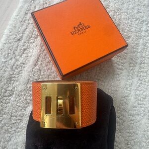 Hermes Kelly Dog cuff GHW